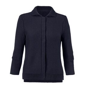 Cabi #3523 • Pursuit Cardigan • Navy Blue/Black • Medium